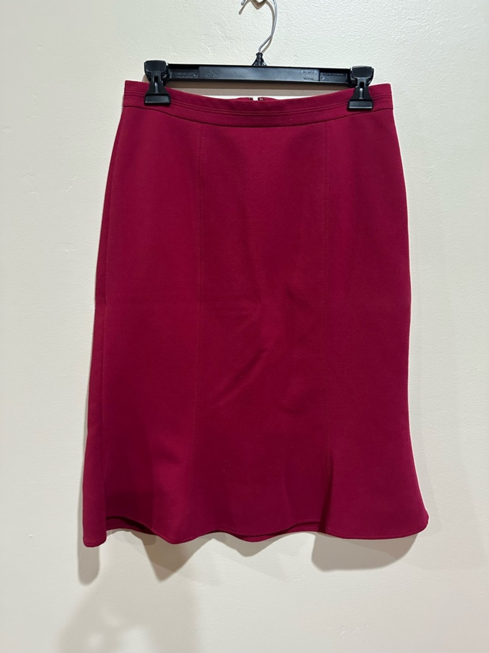 White House Black Market Raspberry A-Line Midi Skirt